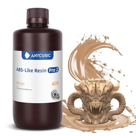 ANYCUBIC ABS-Like Resin Pro 2, Upgraded 8K 3D Printer Resin by ANYCUBIC