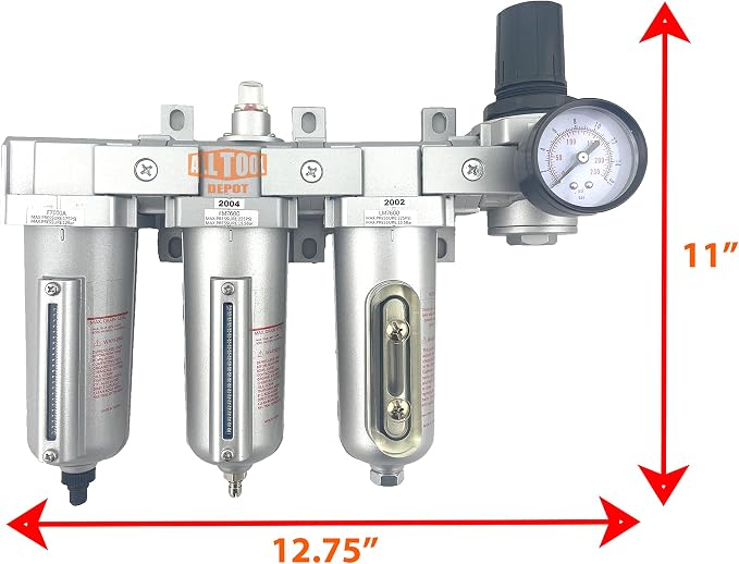 1/2" NPT HEAVY DUTY Industrial Grade 4 Stages Filter Coalescing Desiccant Dryer - Image 2
