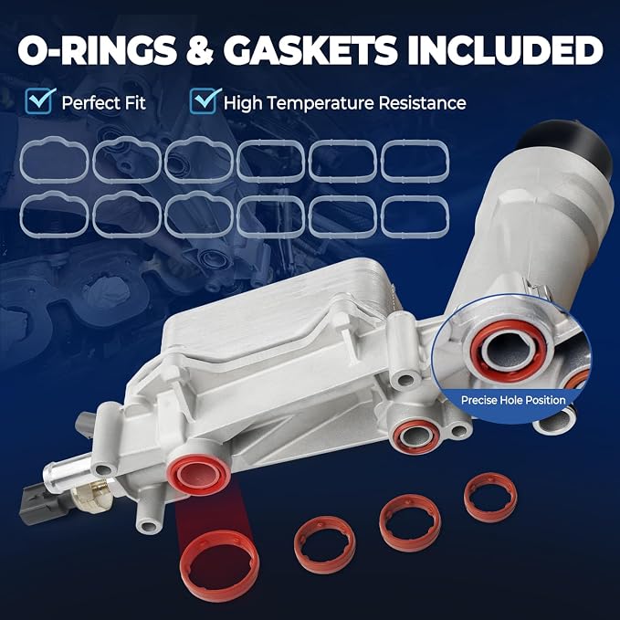 926-959 Upgrade Aluminum Engine Oil Cooler Oil Filter Housing - Image 4