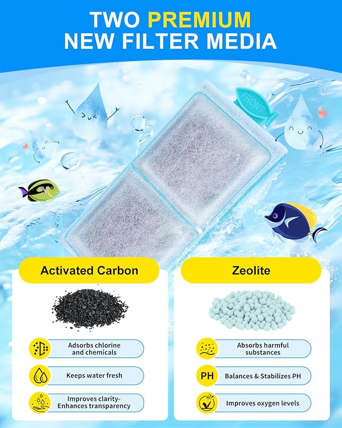16 Pack Fish Tank Filters Compatible - Image 4