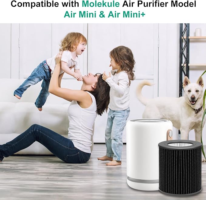 2 Pack Air Mini PECO-HEPA Filter Replacement Compatible - Image 3