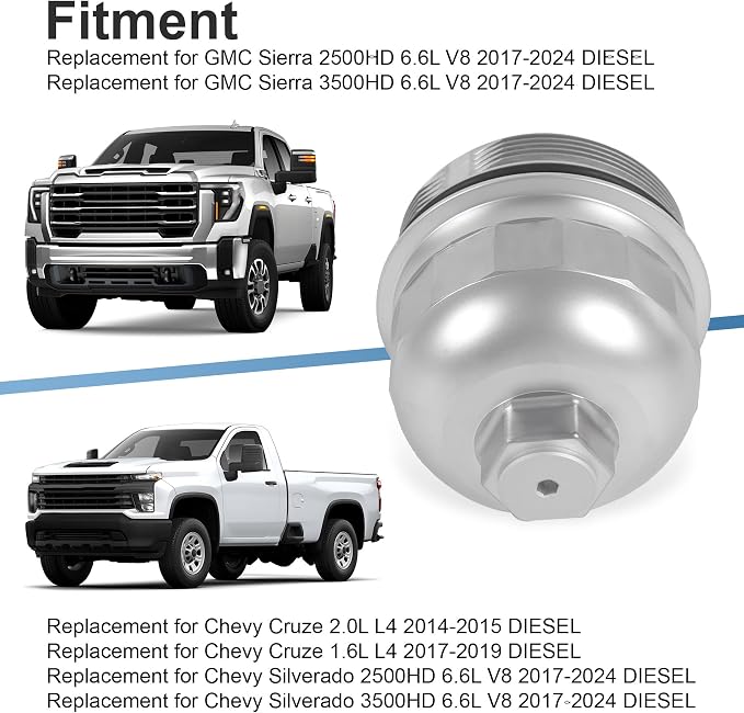 Fuel Filter Housing Cap 134001 Replacement - Image 2