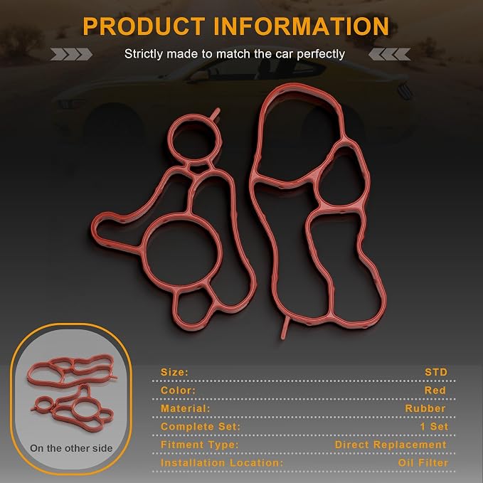 06L117070 06L115441 Engine Oli Filter Gakset Seal Kit EA888 MK3 1.8T 2.0T - Image 2