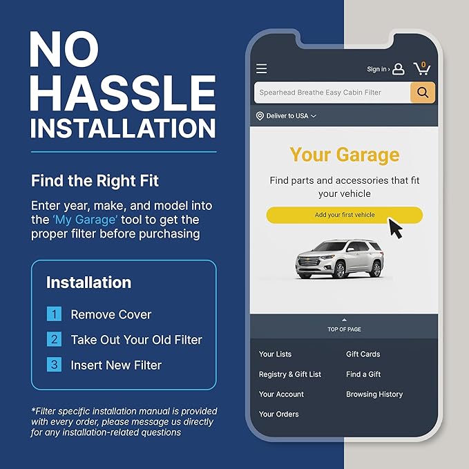 Spearhead Odor Defense Breathe Easy AC & Heater Cabin Filter | Fits 2020-2025 - Image 7