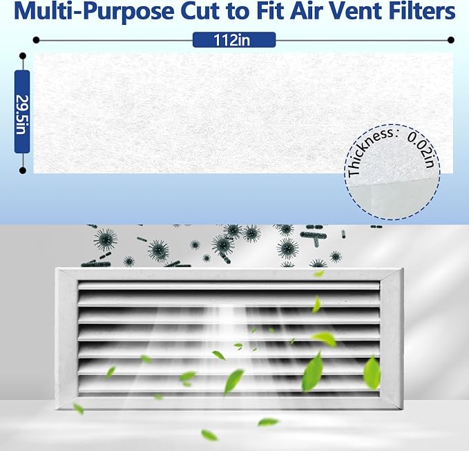 MERV 8 Cut to Fit Air Filter Material, Polyester Air Filter Media - Image 2