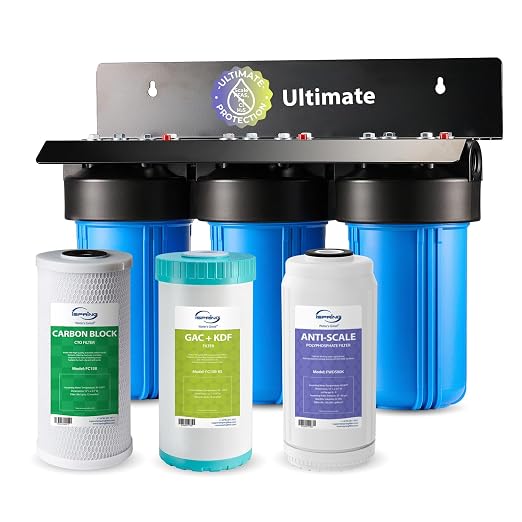iSpring Ultimate Protection Whole House Water Filter System, Chloramine by iSpring