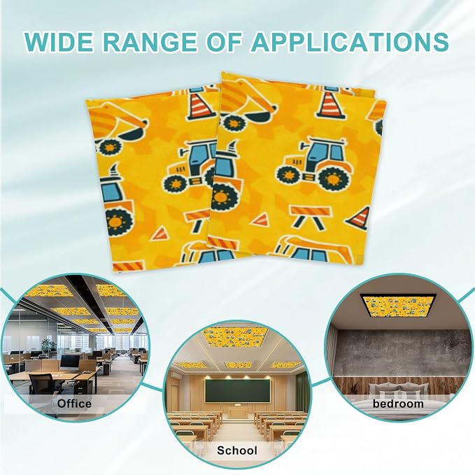 4 Pcs Fluorescent Light Covers for Ceiling Lights Construction Equipment - Image 7