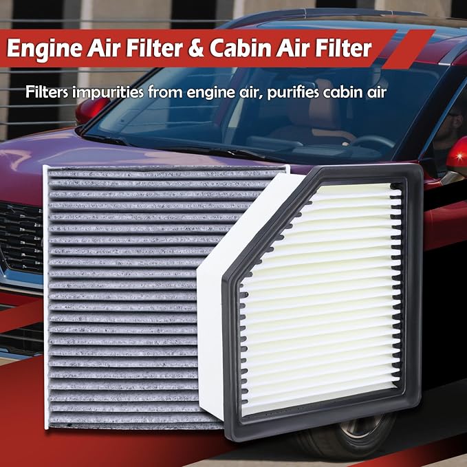 16546-6RA0A Engine Air Filter and 27277-6RC0A Cabin Air Filter kit Compatible - Image 2
