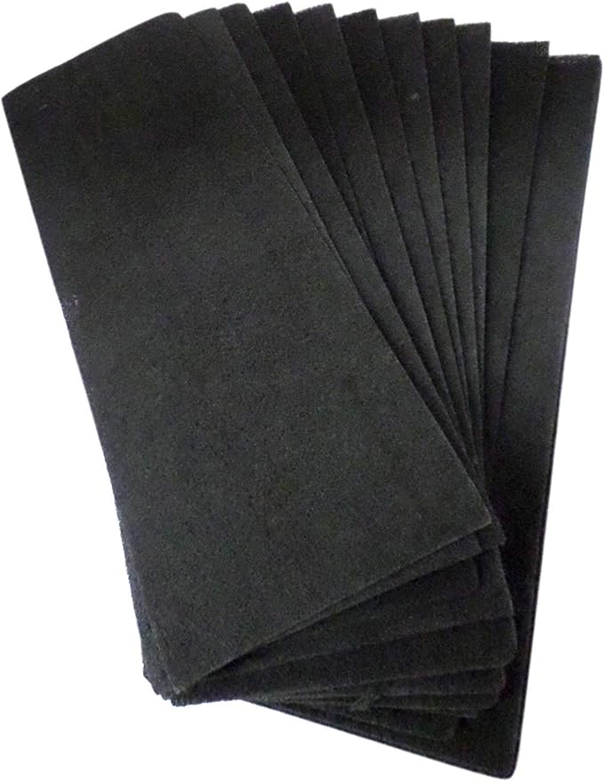 Replacement Activated Carbon Filters Fresh Air Filter Sheet 4" x 12" fits by HomeandGardenAccessories
