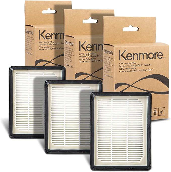 Kenmore K3010 HEPA Replacement Filter, 3 pack, by Kenmore