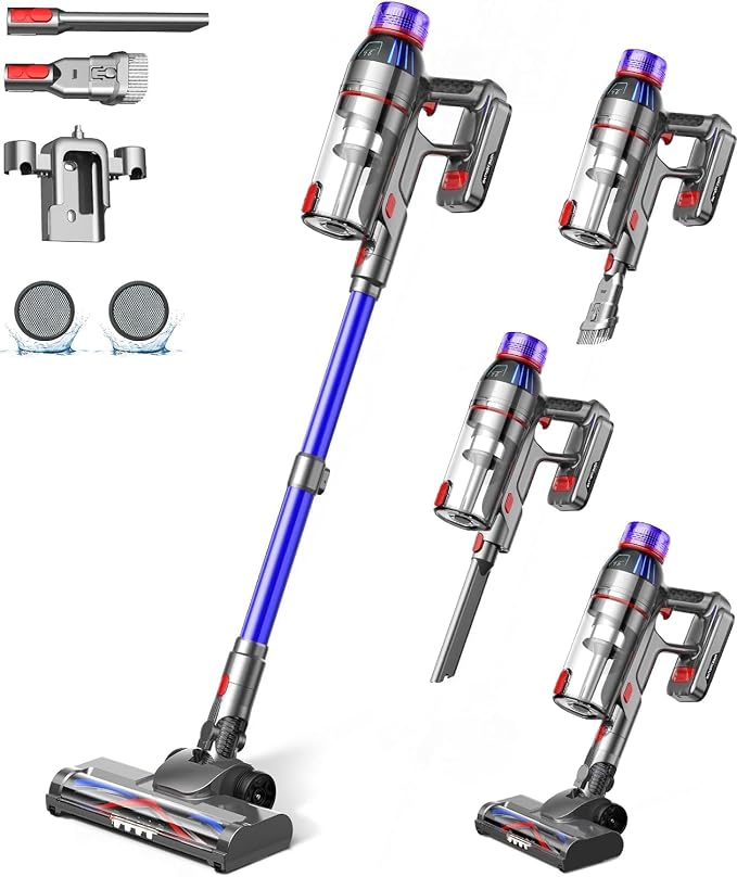 Cordless Stick Vacuum Cleaner for Home: Power Suction Vacuum Tangle-Free by Unknown
