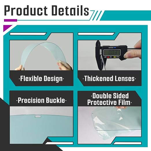 8 Pcs Face Shield Replacement Window Compatible - Image 6