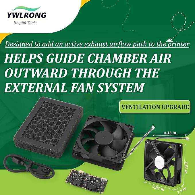 External Exhaust Fan Kit for Bambu Lab P2S - Image 3