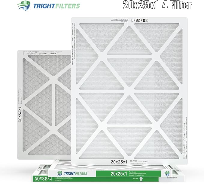 20x25x1 Air Filter 4 Pack, MERV 8 Pleated Dust Defense Air Filters Replacement - Image 9