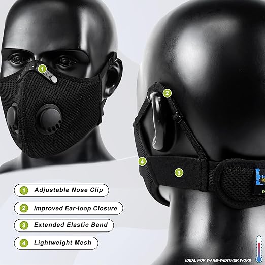 BASE CAMP M Plus Dust Mask, Breathable Reusable Face Mask - Image 3