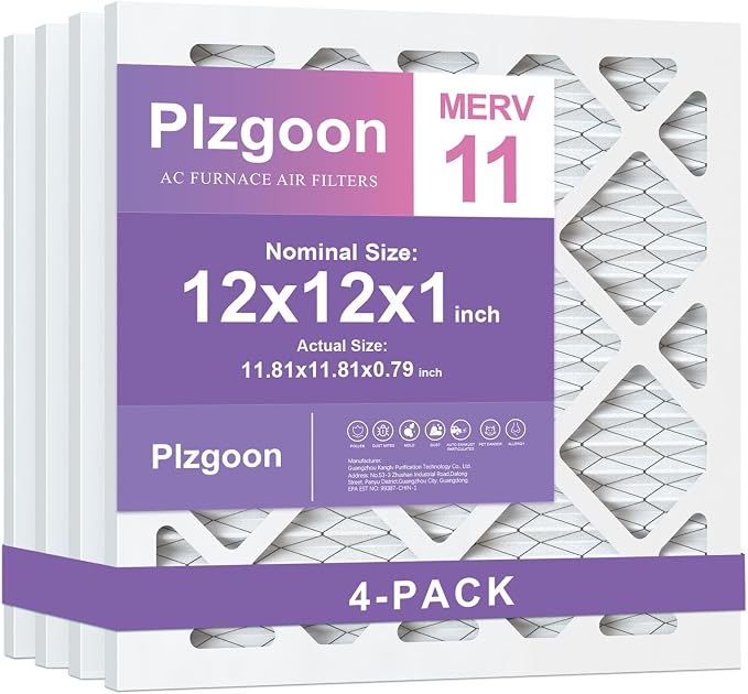 12x12x1 Air Filter MERV 11 MPR 1000 Pleated HVAC AC Furnace Air Filter Air by Unknown