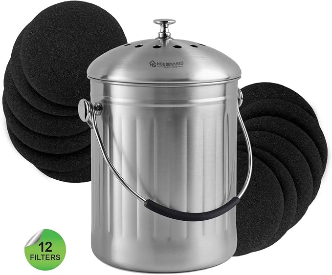 12 Pieces Activated Carbon Compost Bin Filters - Image 7