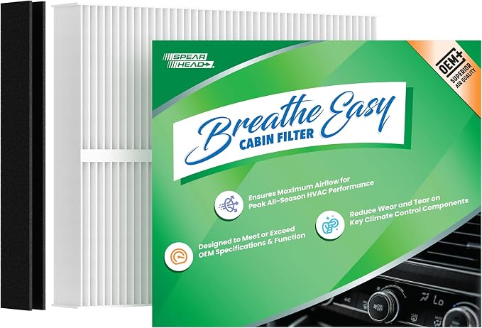 Spearhead OEM+ Particulate Breathe Easy Cabin Filter | Fits Altima, Eclipse by SPEARHEAD