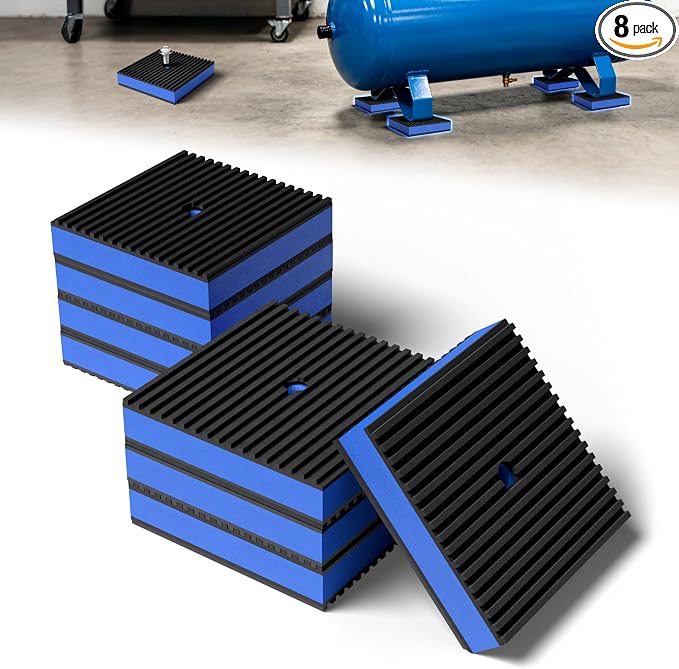 4" X 4" Anti Vibration Pads, Rubber Vibration Isolator Pads by Unknown