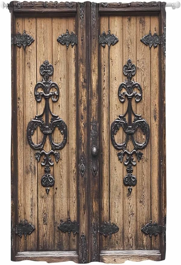 Sheer Curtains 84 Inches Long, Barn Door Semi Sheer Curtains Light Filtering by Unknown