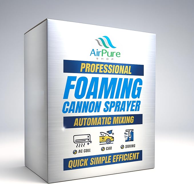 Coil Cannon Cleaner Mixing Sprayer, 2L Bottle, Automatic Dilution, Foaming Wand - Image 6
