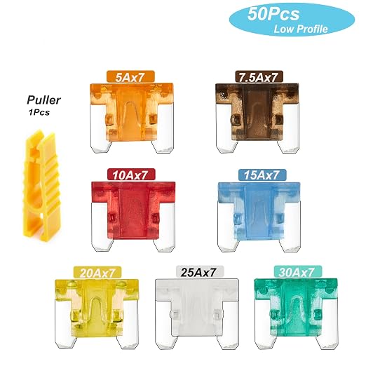 Chanzon Micro Low Profile Mini Blade Fuse Assortment Kit Box - Image 8