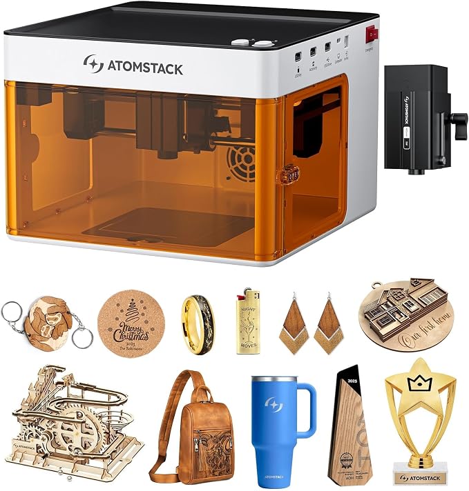 ATOMSTACK P1 5W Laser Engraver, Laser Cutter, Unibody Laser Engraving Machine by ATOMSTACKOfficial