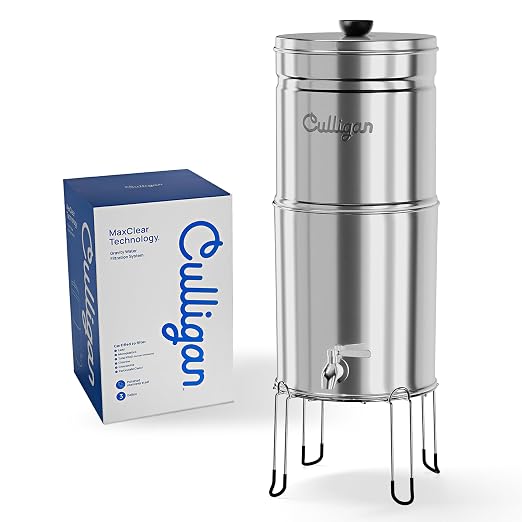 Culligan MaxClear 3 Gallon Gravity Water Filter System, Polished - Image 3