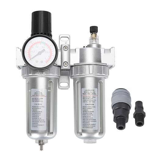 Air Filter Pressure Regulator 1/4 Inch, Compressed Air Line Filter by Unknown