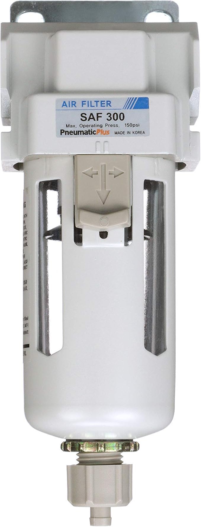 PneumaticPlus SAF300-N03B Compressed Air Particulate Filter 3/8" NPT, 10 Micron - Image 2