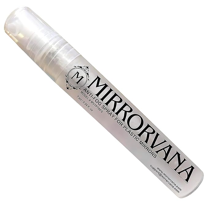 MIRRORVANA Anti Fog Spray for Shower Mirror (1 Bottle) - Maintains Fog Free Bathroom Shaving Mirrors for Men and Women - Long-Lasting Protection from Fogging for a Crystal Clear Reflection (7 ml)