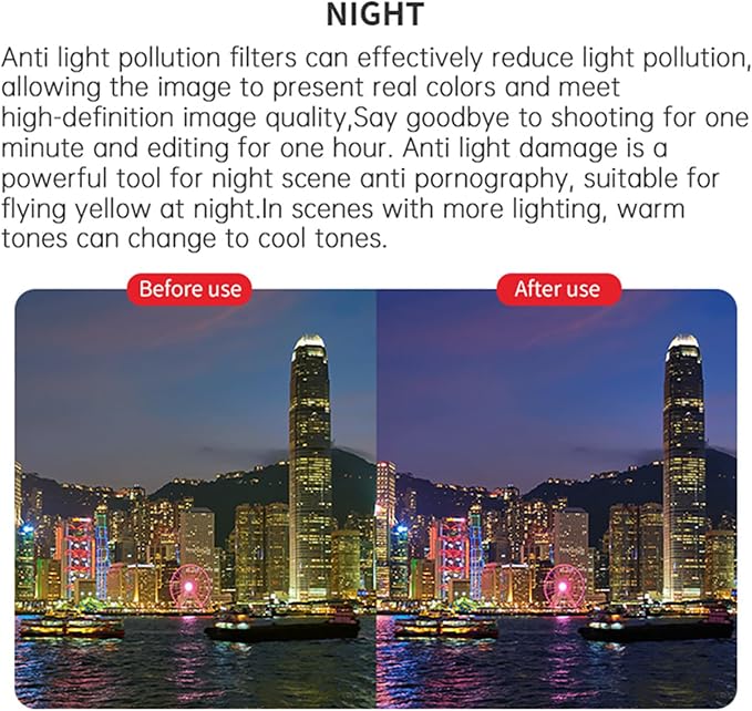Lightweight Aluminum ND/CPL/UV/Starlight/Night/Black Mist 1/8 Lens Filter OSMO - Image 7