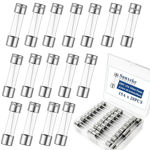 20PCS F15AL250V 6 x 30mm Fast Blow Glass Fuses 15A 15Amp 250V Glass Fuse by Brandquality-Trustworthy