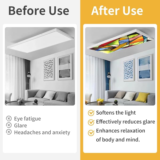Torixqi 4 Pcs Fluorescent Light Covers - Image 3