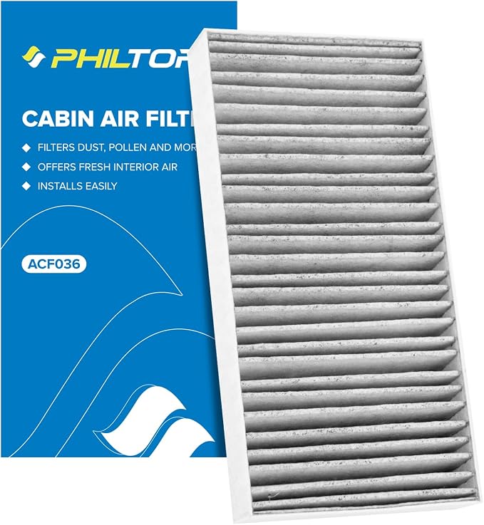 PHILTOP HEPA Cabin Air Filter w/Activated Carbon, Compatible by PHILTOP