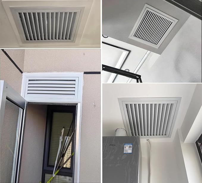 Louvered Vent/Access Panel, Decorative Removable Grille Filters Covers - Image 2