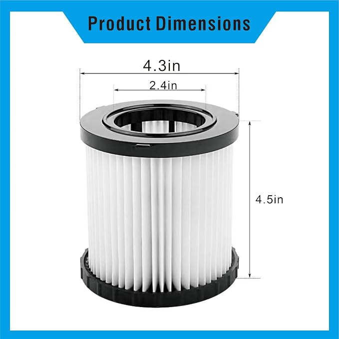 Suitable for DeWalt DCV580/DCV581H Vacuum Filter Replacement - Image 2