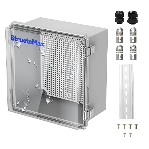 Outdoor Electrical Junction Box | IP67 Waterproof | Resistant ABS Material by StructoMax