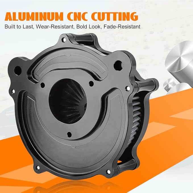 High Flow Air Cleaner Intake Filter System Kit Air Filters Cover - Image 7