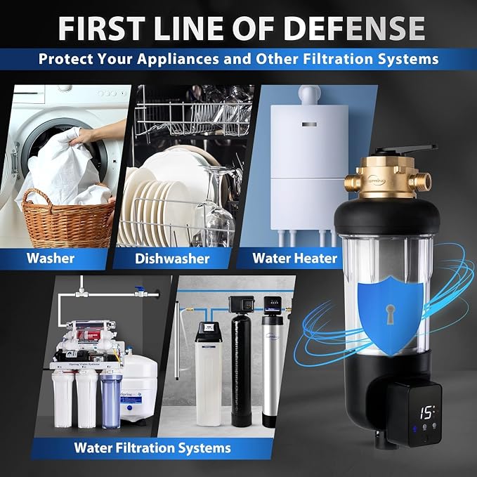 iSpring WSP500ARJ-BP, NSF Certified, Whole House Spin-Down Sediment Water Filter - Image 7