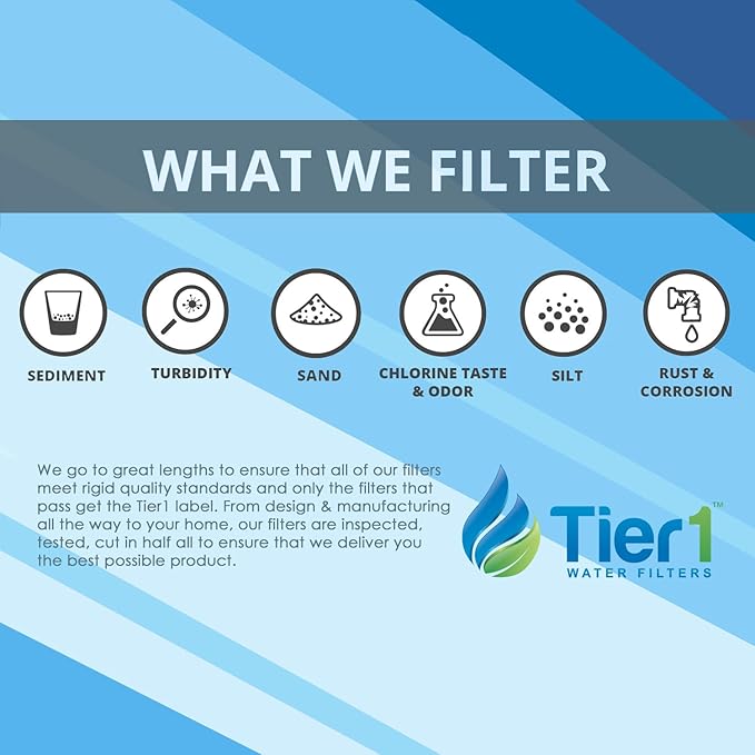 Tier1 5 Micron 10 Inch x 2.5 Inch | 4-Pack Whole House Carbon Block Water - Image 5