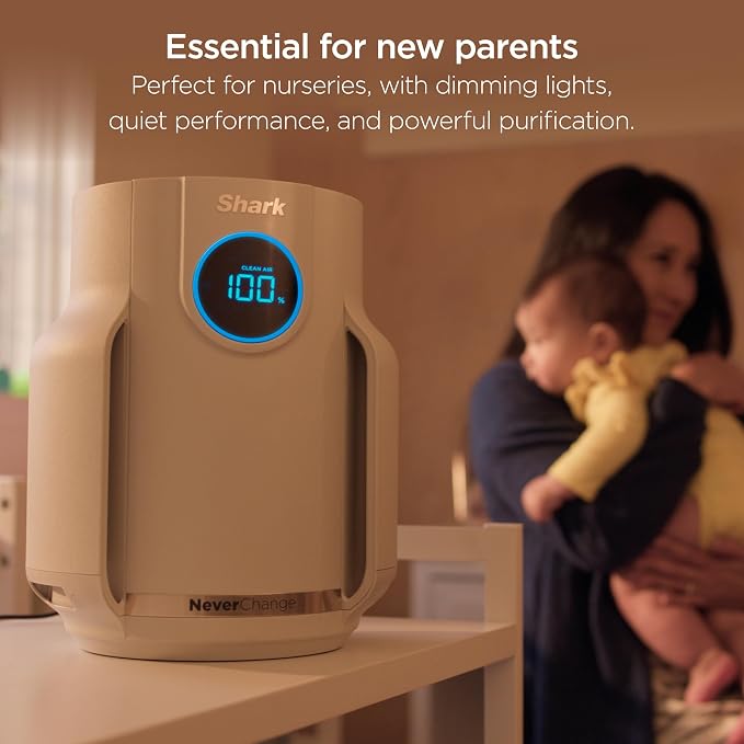 Shark Air Purifier for Home, NeverChange Compact Pro, for Bedroom, Home Office - Image 3