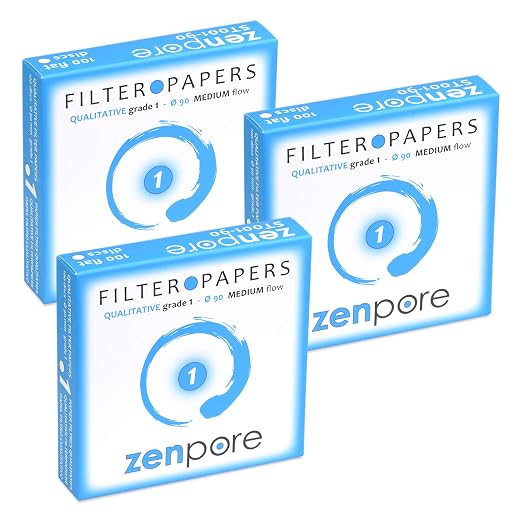 Qualitative Filter Paper 9 cm Lab Filter Paper by ZENPORE