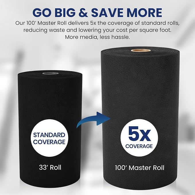 Activated Carbon Filter Media Roll, 25 in x 100 ft | Cut to any size; 1/4 in; - Image 3