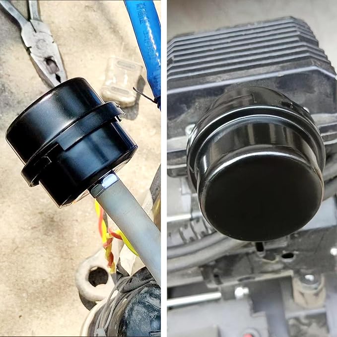 2 Pcs 1/2" Thread Air Compressor Silencer Filter, 20mm Metal Noise Muffler - Image 6
