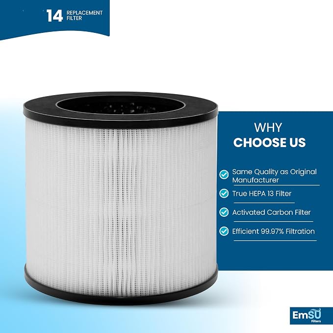 EMSU H13 True HEPA Replacement Filter, Compatible - Image 6