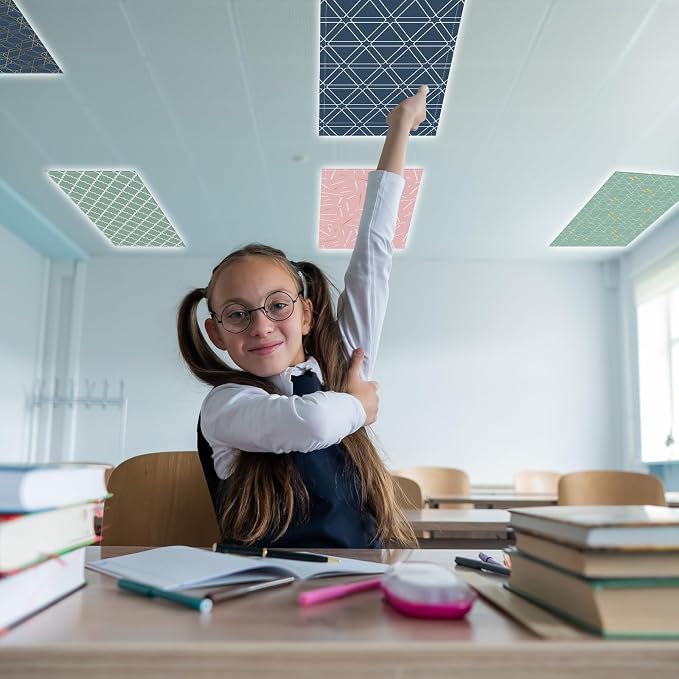 8Pcs Fluorescent Light Covers for Classroom Ceiling Lights, 4 x 2 Feet - Image 7