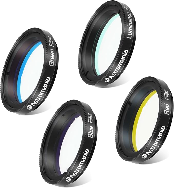 Astromania Deluxe Telescope LRGB 1.25 Inch Filter Set by AstromaniaOptics