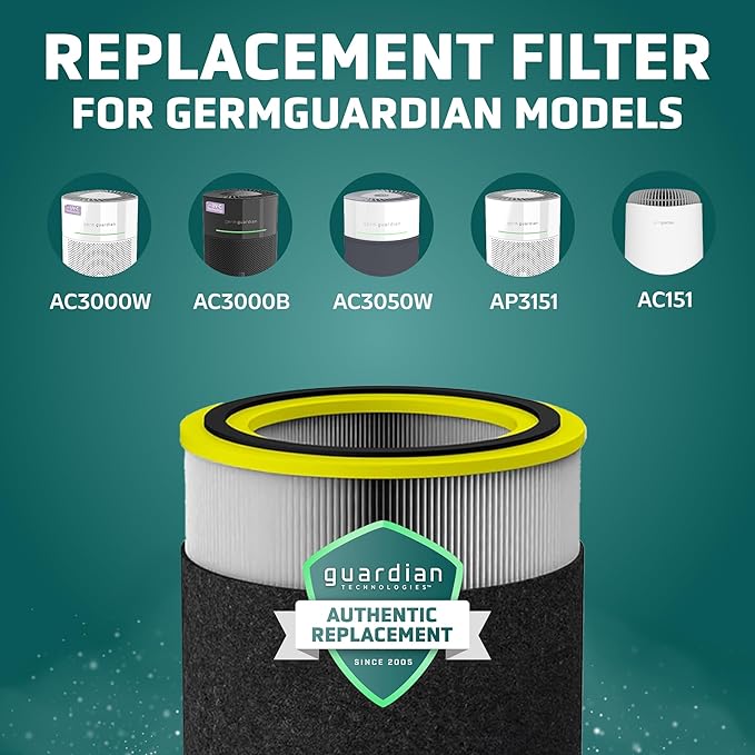 GermGuardian Filter V HEPA Pure Genuine Air Purifier Replacement Filter - Image 2