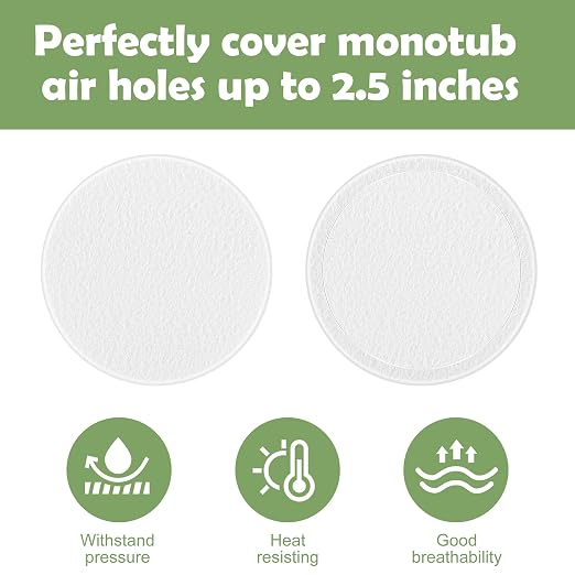 24 Pcs 2.5" Monotub Adhesive Filter Disks-3MM Thick Monotub Filter - Image 3